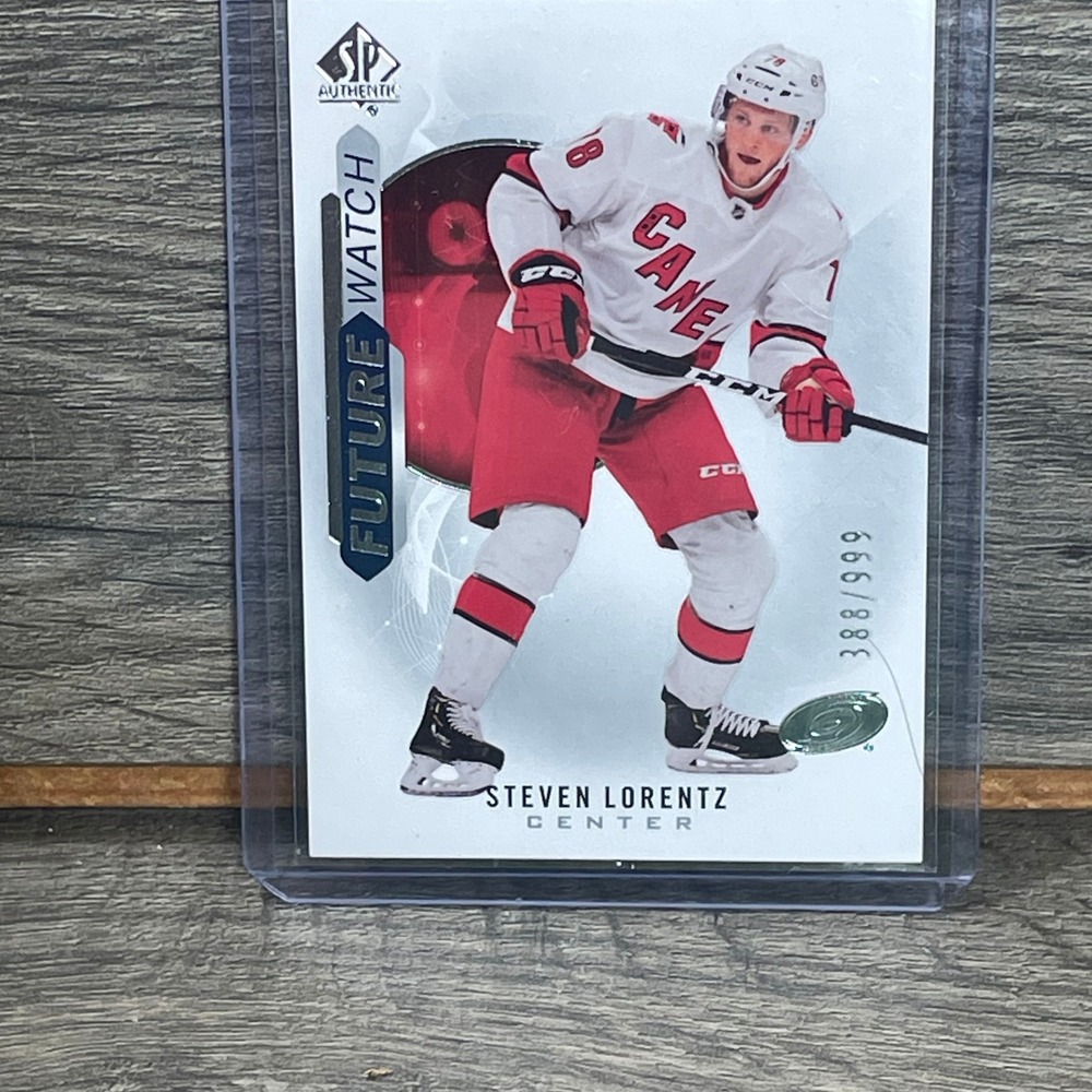 Upper Deck Carolina Hurricanes Card Steven Lorentz /999 White Future Watch